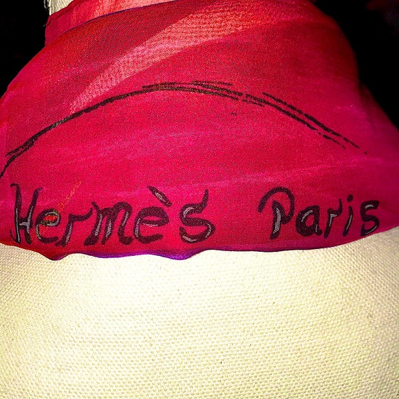 Authentic Hermès Paris Mousseline Silk Scarf/Shaw - Picture 5 of 8